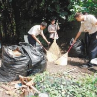 替代役男幫清家園 獨居阿公感心